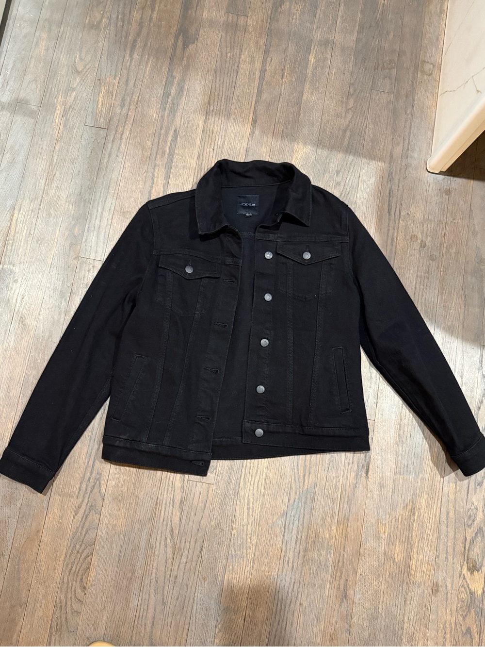 Joe's Jeans Black Lightweight Denim Shirt Jacket